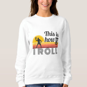 Sudadera Así es como hago rodar el golf de disco retro