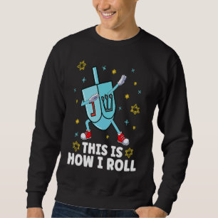 Sudadera Así es como ruedo Dabbing Dreide Dreidel Menorá