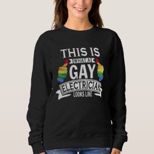 Sudadera Así es como se ve un electricista gay Circuito