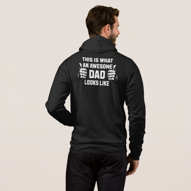 Sudadera Así es como se ve un papá genial (Reverso completo)