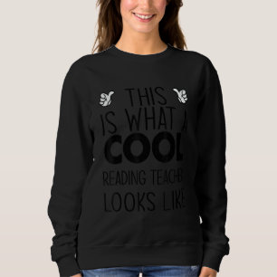 Sudadera Así es como se ve una profesora de lectura genial