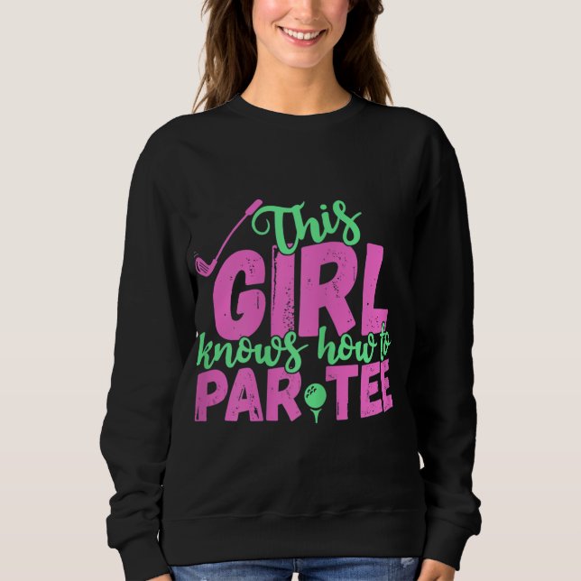 Sudadera Así Es Como Trato El Gracioso Carro De Golf Retro  (Anverso)