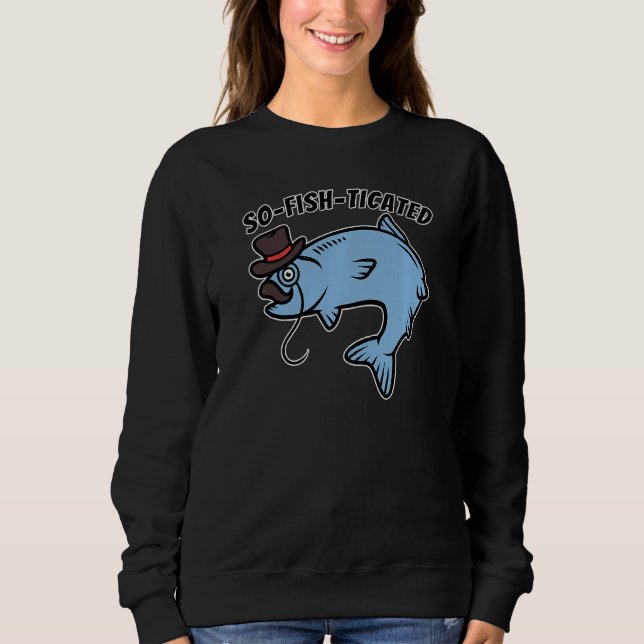 Sudadera Así Que Los Pescados Ticados Sofisticados Diversos (Anverso)