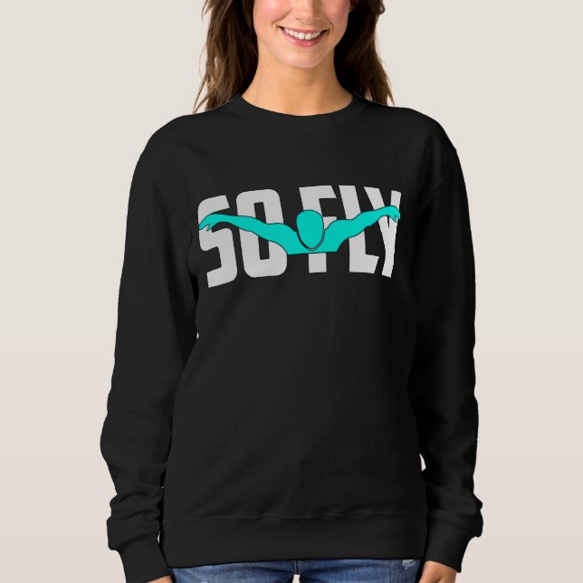 Sudadera Así Que Nadar En Mosca (Anverso)