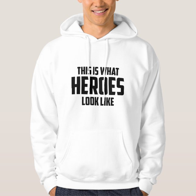 Sudadera Así se ven HEROES (Anverso)