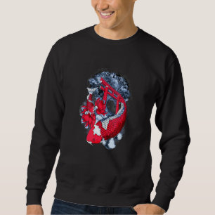 Sudadera Asia Pega Lirio De Agua Koi En El Estanque En El T