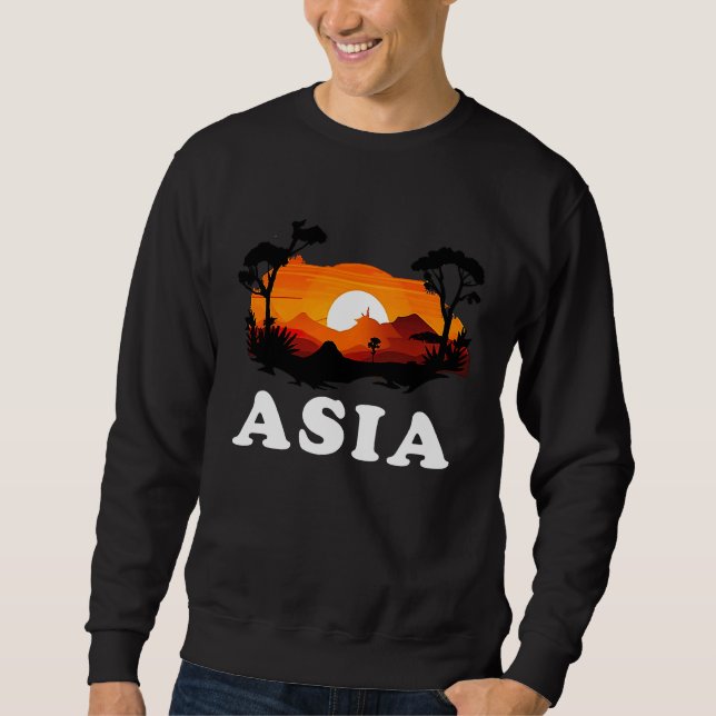 Sudadera Asia Pride Sunset Continent Souvenir (Anverso)
