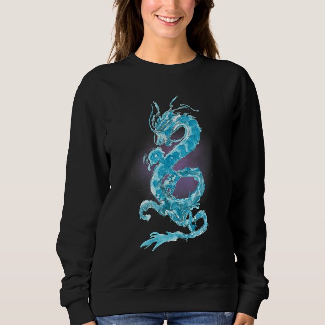 Sudadera Asian Dragon Watercolor Fantasy Mythical Mystic 1 (Anverso)