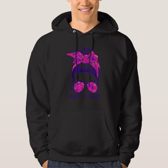 Sudadera Asistente Administrativo de Office Squad Messy Bun (Anverso)