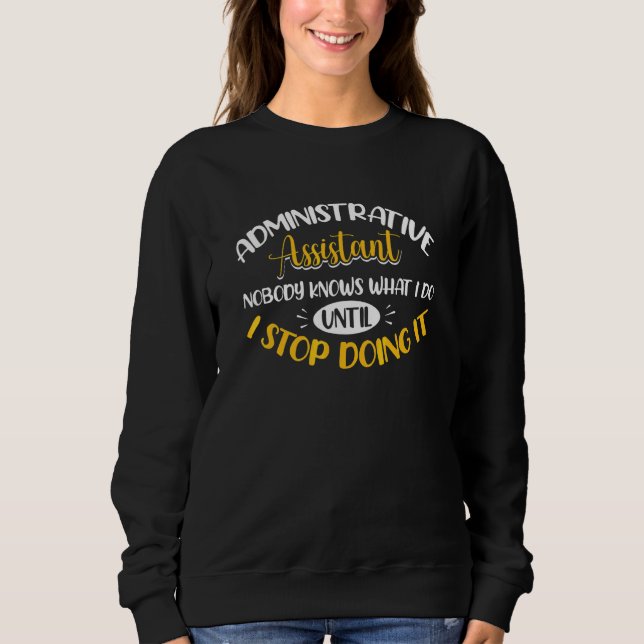 Sudadera Asistente Administrativo Profesión Administrativa (Anverso)