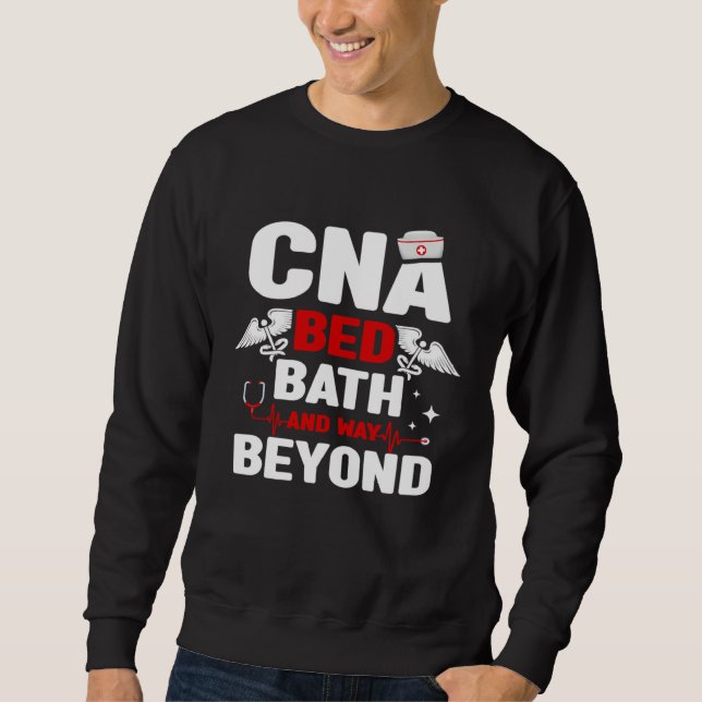 Sudadera Asistente de enfermería certificado CNA Bed Bath A (Anverso)