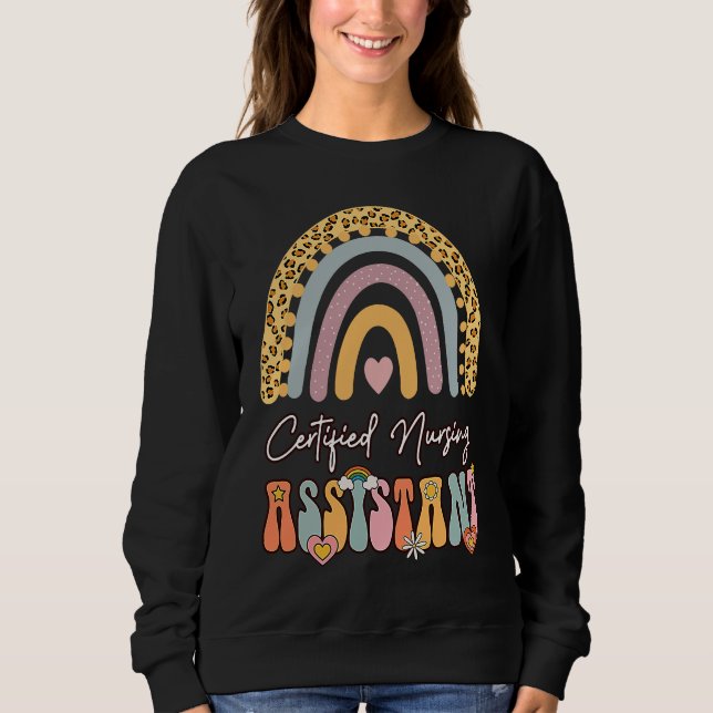 Sudadera Asistente de Enfermería certificado CNA Groovy Ret (Anverso)