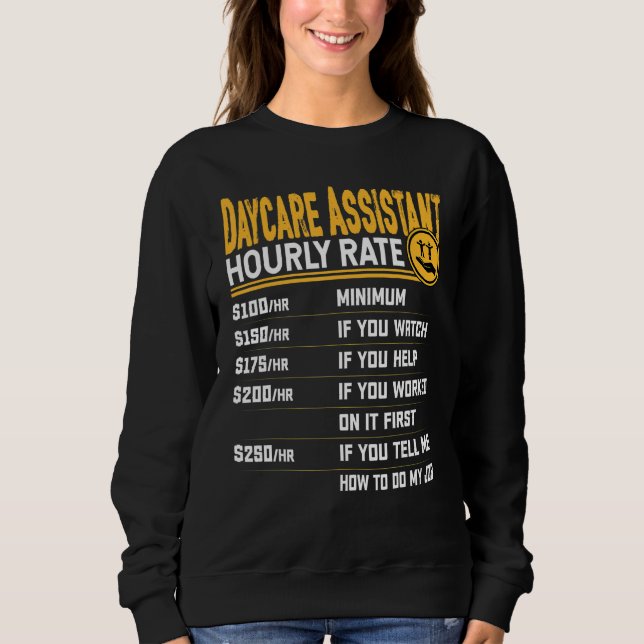 Sudadera Asistente de guardería Proveedor de guardería Tari (Anverso)