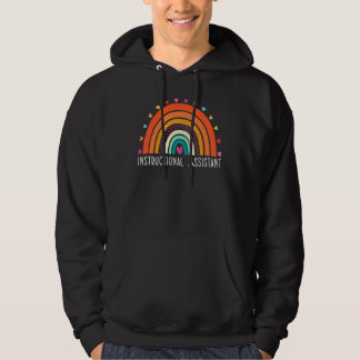 Sudadera Asistente de Instrucción Boho Arcoíris Graduación