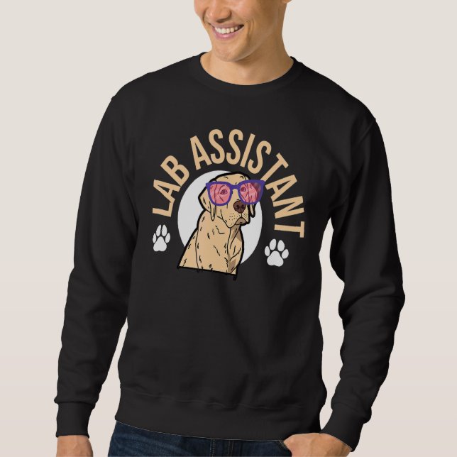 Sudadera Asistente de laboratorio Labrador Recuperador Perr (Anverso)