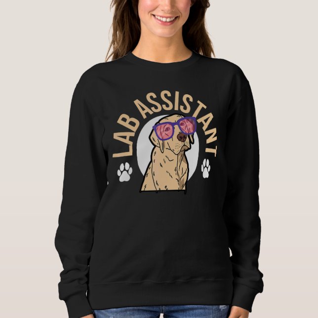 Sudadera Asistente de laboratorio Labrador Recuperador Perr (Anverso)