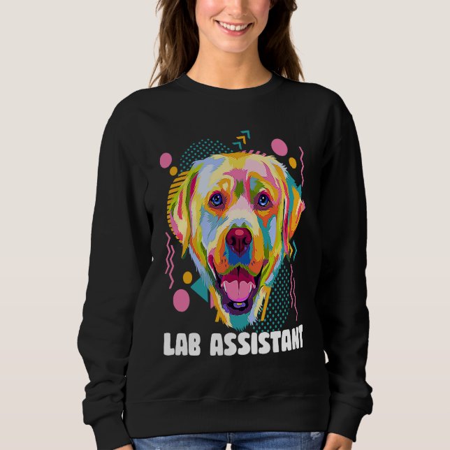 Sudadera Asistente de laboratorio Labrador Retriever  Humor (Anverso)