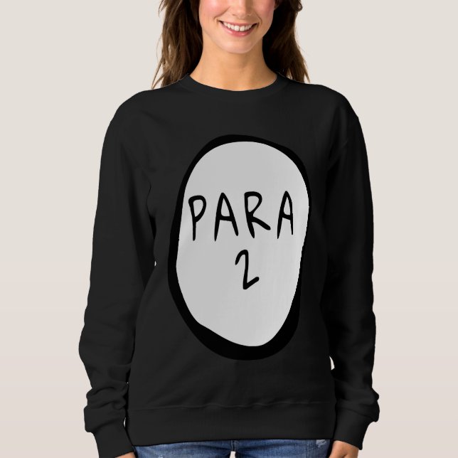 Sudadera Asistente de maestro de disfraz de paraprofesional (Anverso)