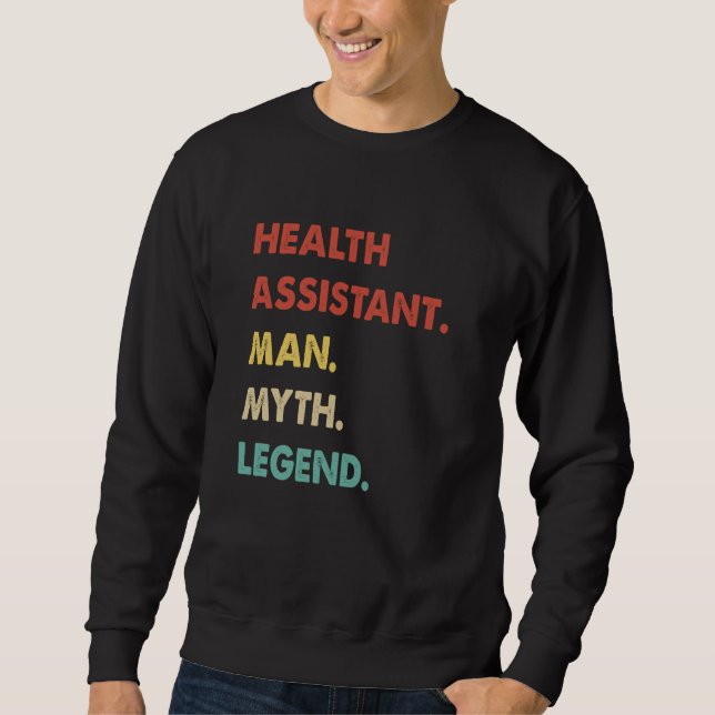 Sudadera Asistente de salud hombre mito leyenda  1 (Anverso)