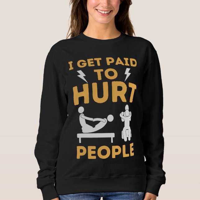 Sudadera Asistente de terapia de humor para fisioterapeuta (Anverso)