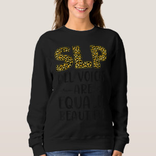 Sudadera Asistente de terapia de logopeda SLP Leopardo Che