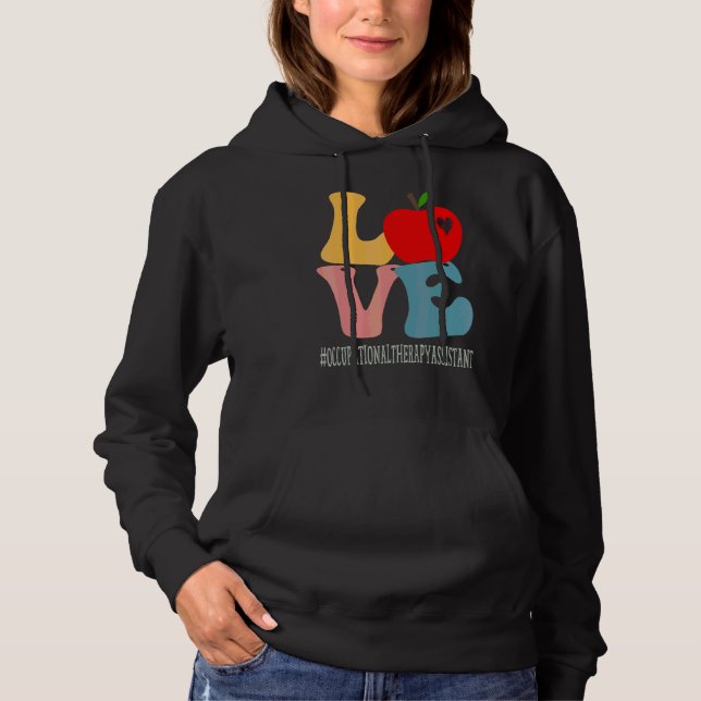 Sudadera Asistente de Terapia Ocupacional Ama Groovy De Vue (Anverso)