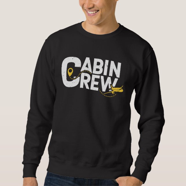 Sudadera Asistente de Vuelo Tripulación de Cabina Aeromozza (Anverso)