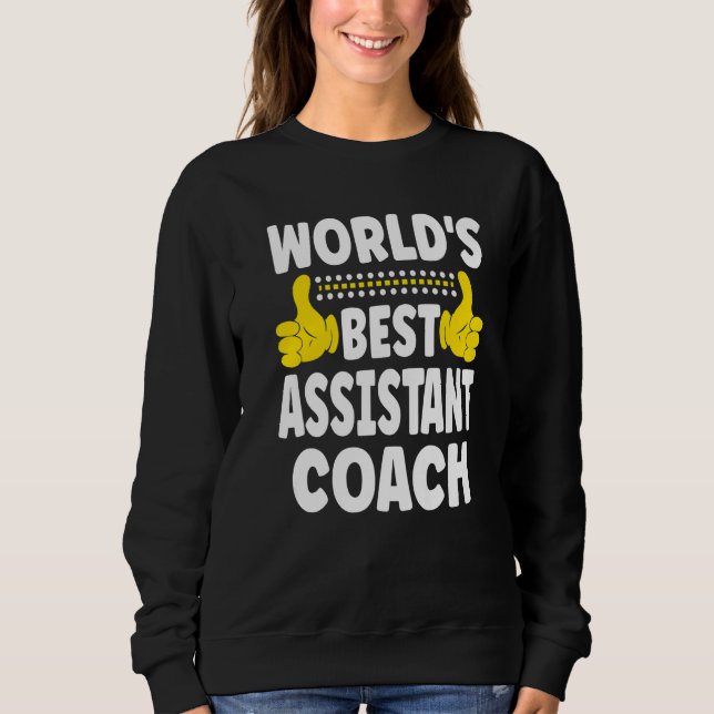 Sudadera Asistente del Entrenador Asistente del Título del  (Anverso)