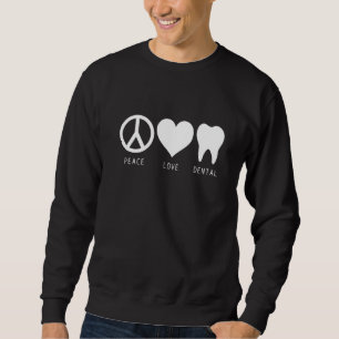 Sudadera Asistente Estudiantil Dental de Paz Amor Higienist
