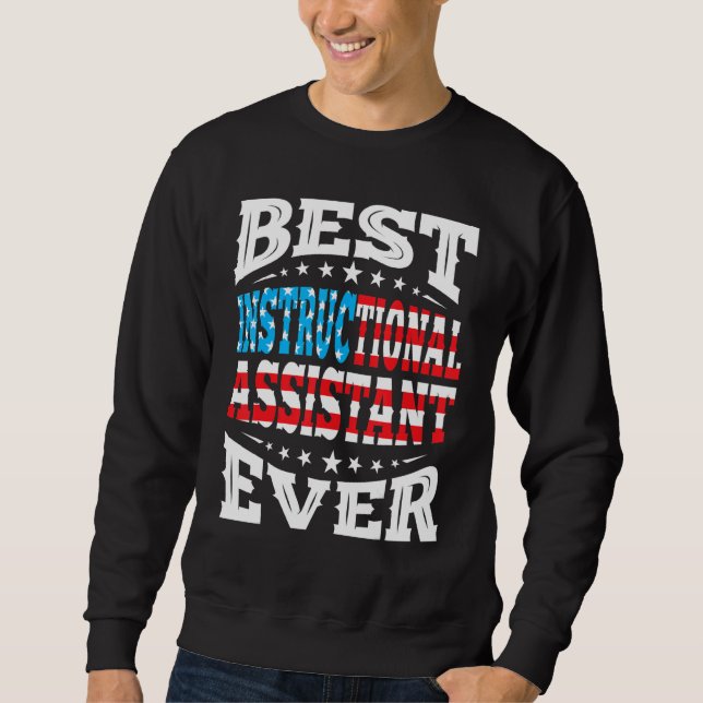 Sudadera Asistente Instruccional 4 de Julio Estados Unidos  (Anverso)
