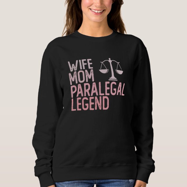 Sudadera Asistente Legal Abogado Practicante de Derecho Par (Anverso)