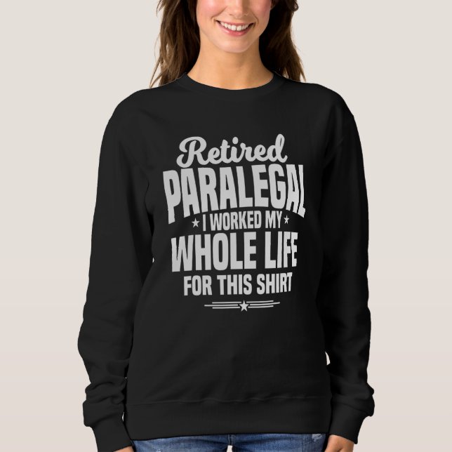 Sudadera Asistente Legal Jubilado Asistente Legal Firma Lit (Anverso)