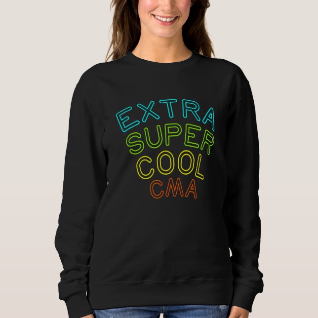 Sudadera Asistente Médico Certificado Cma Extra Cool (Anverso)