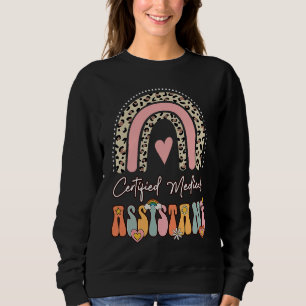Sudadera Asistente médico certificado CMA Groovy Retro Rain