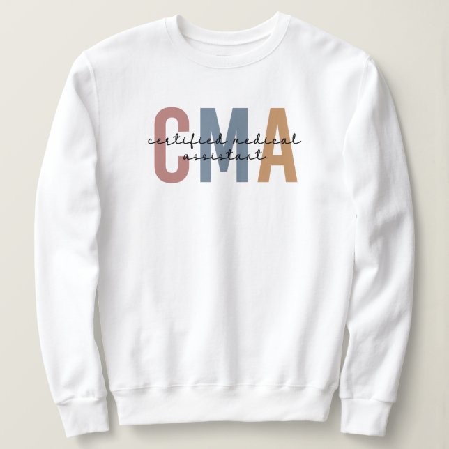 Sudadera Asistente Médico Certificado por CMA (Anverso del diseño)
