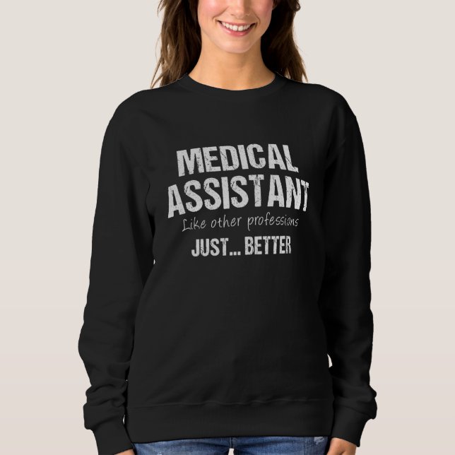 Sudadera Asistente Médico como otras profesiones (Anverso)
