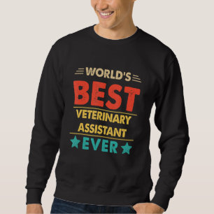Sudadera Asistente Veterinario Retro Más Grande del Mundo