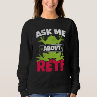 Sudadera Ask Me About RETF Red Eyed Tree Frog Toad Amphibia