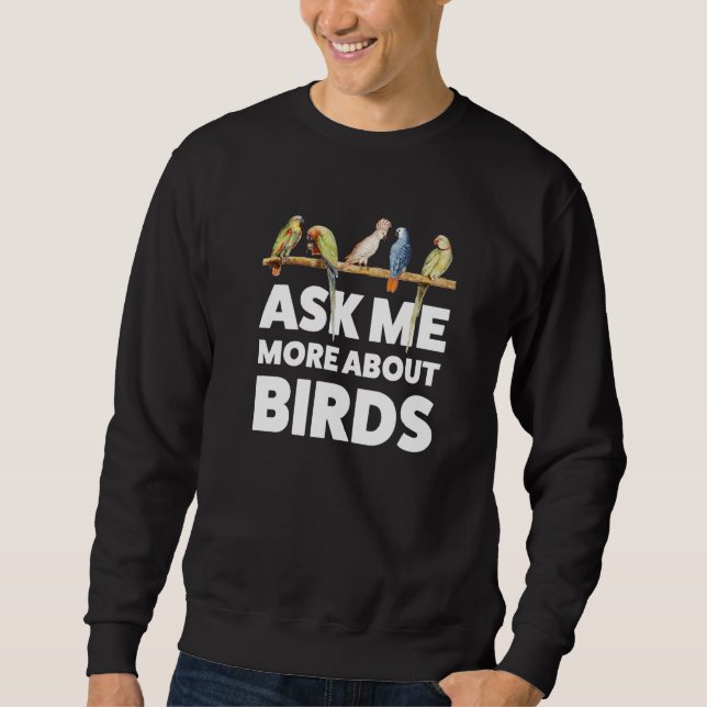 Sudadera Ask me more about Birds Birding (Anverso)