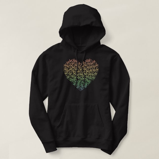 Sudadera ASL American Rótulo Language Hoodie Deaf Interpret (Diseño del anverso)