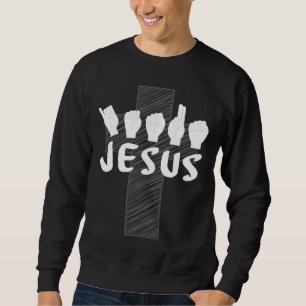 Sudadera ASL: Intérprete de Lenguas Rótulos Cristianas So