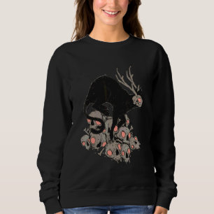 Sudadera Asombroso arte del horror del gato demon