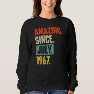 Sudadera Asombroso desde julio de 1967 55 años de edad cump