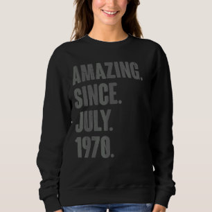 Sudadera Asombroso desde julio de 1970 52 años de edad 52º 