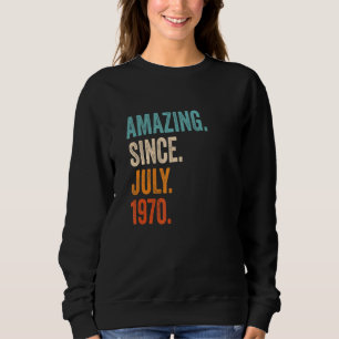 Sudadera Asombroso desde julio de 1970 53er cumpleaños