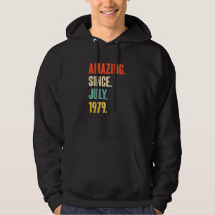 Sudadera Asombroso desde julio de 1979 43 años de edad 43 a