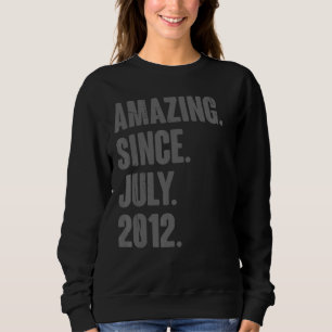 Sudadera Asombroso desde julio de 2012 10 años de edad