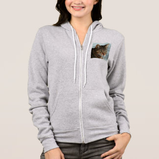 Sudadera Asombroso retrato artístico del gato de Tabby