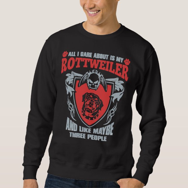 Sudadera Asombroso Rottweiler 34 (Anverso)