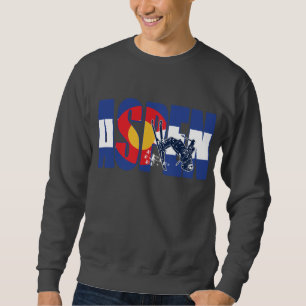 Sudadera Aspen Colorado con Esquiador de Nieve